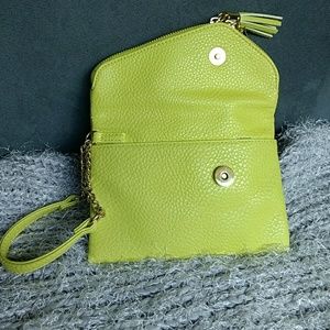 MAURICES Final Price! Green Lime Clutch/Wristlet
